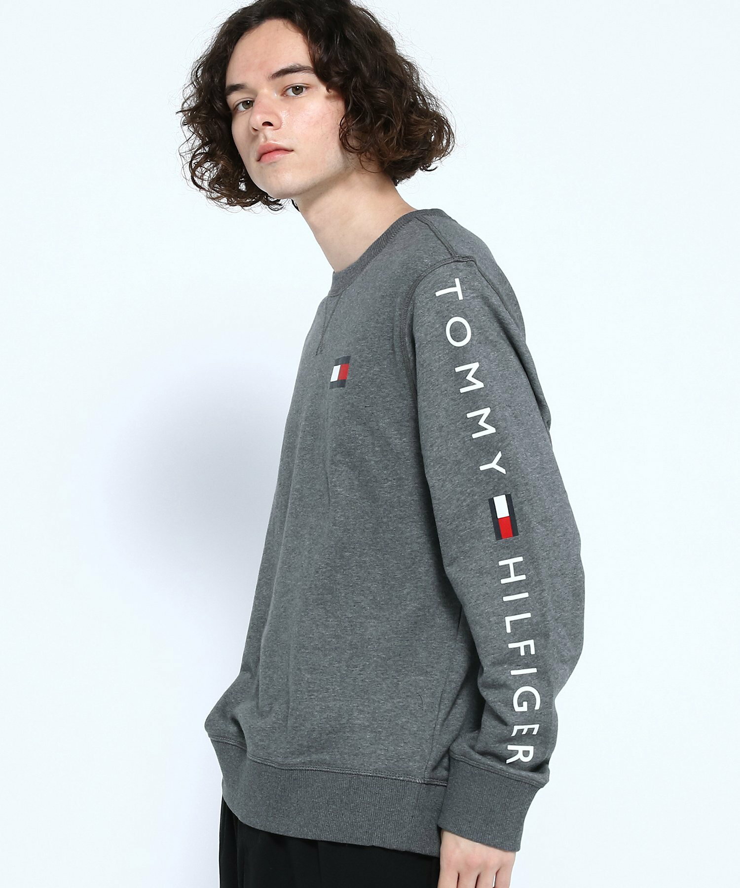 (U)TOMMY HILFIGER(トミーヒルフィガー) 【オンライン限定】フレンチテリー ロゴロングスリーブスウェット